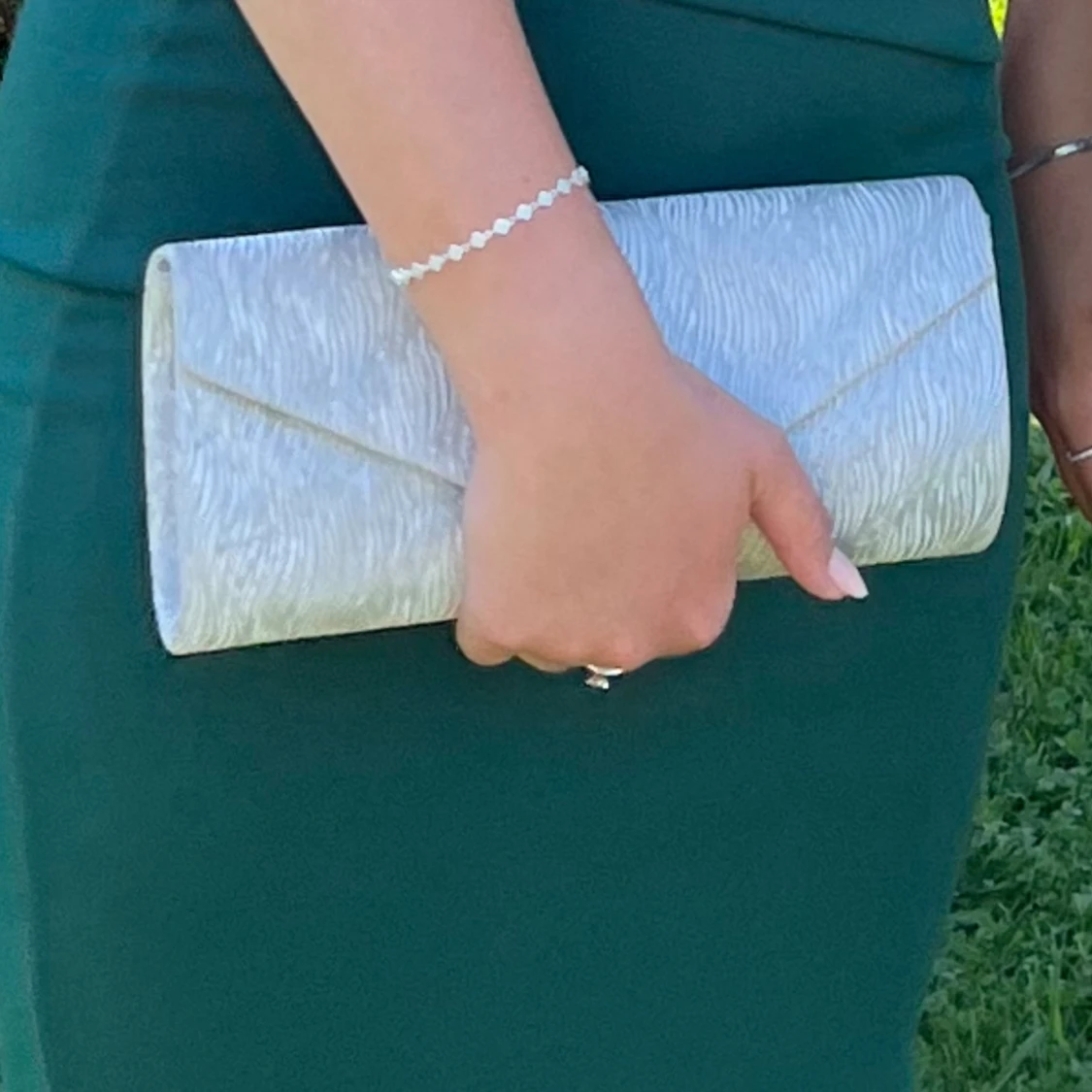 Kuvertväskorna silver 