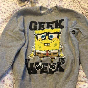 Tjocktröja - Mjukiströja med svampbob tryck 