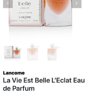 La Vie Est Belle L’Eclat Eau de Parfum - Luktar en hel del som black opium men en liten doft skillnad. Parfymens kork & box är borta tyvärr. Har använt den några gånger, mer än 85% är kvar. Säljs inte längre!!!