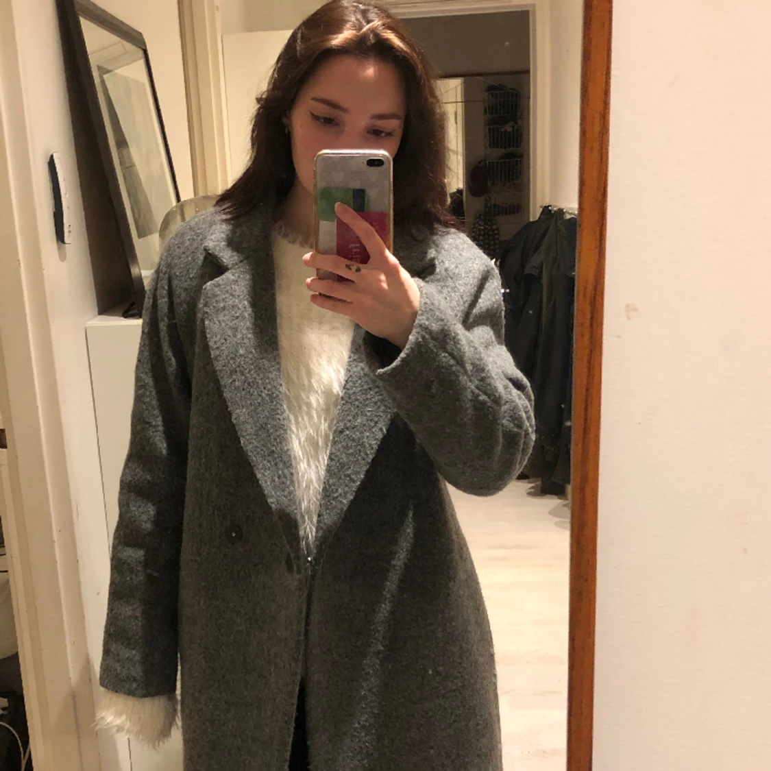 Mörkgrå Kappa  - 90