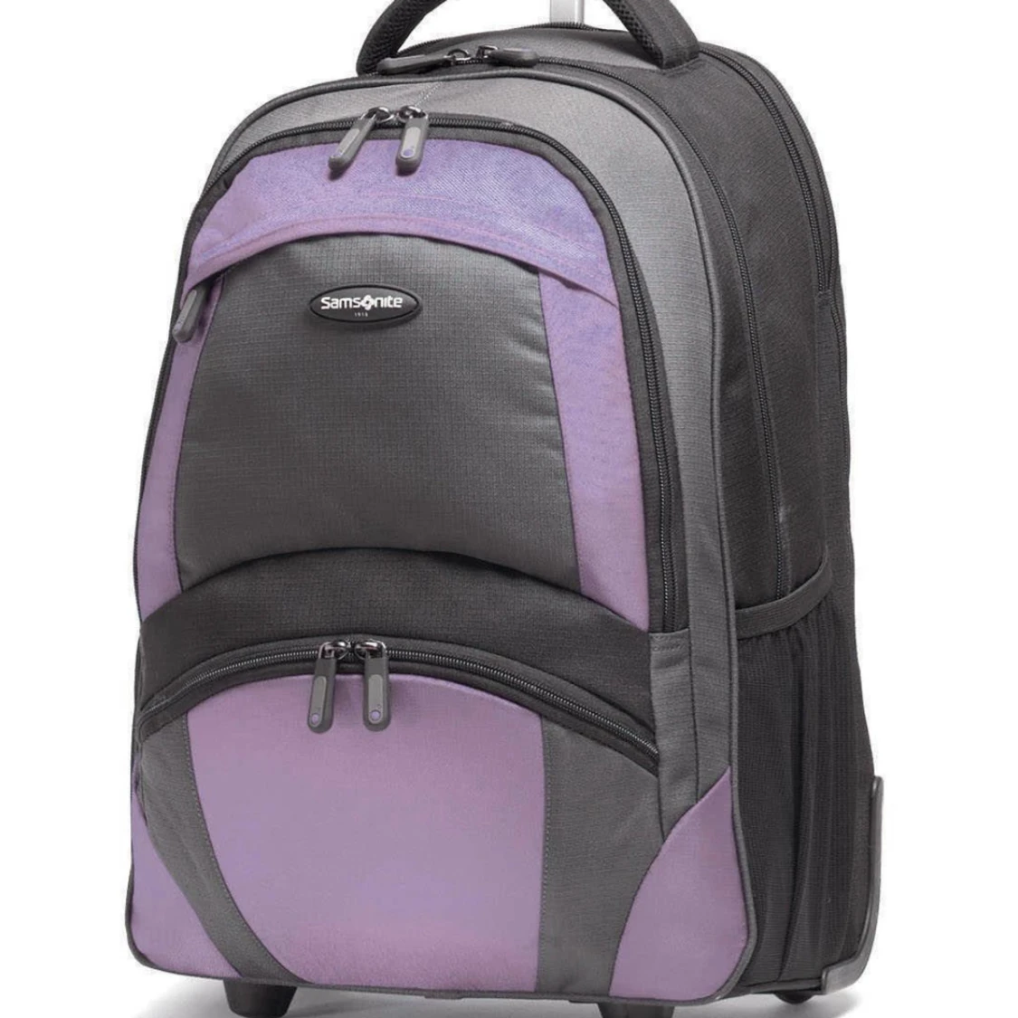 NEW Samsonite wheeled hand-luggage / computer backpack- purple and black color