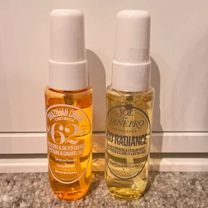 Soldejaneiro  - Säljer dessa två bodymist från sol de Janeiro båda är 30 ml. Det är doften 62 och deras limited edition rio radiance. Säljer för 70kr styck inklusive frakt eller båda för 120kr inklusive frakt 