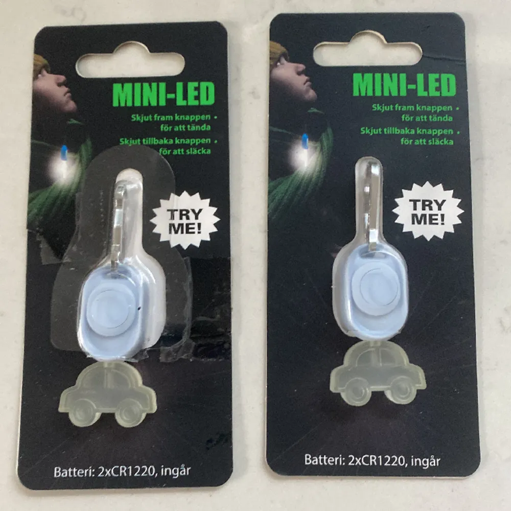 Mini led reflex lampa båda för 20kr nya. Accessoarer.