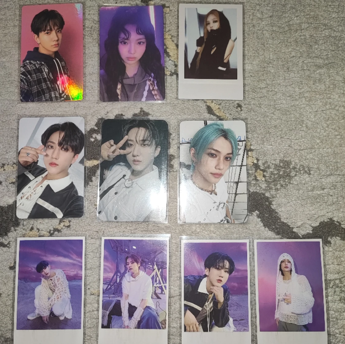 photocards and polaroids