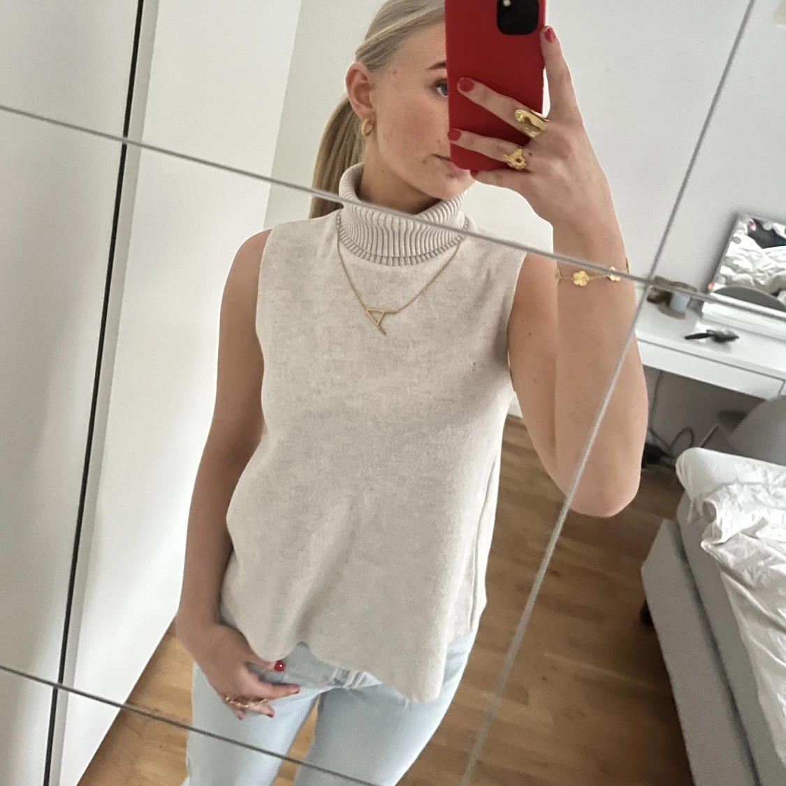 Stickad Polotröja - 90