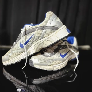 Nike air alaris 4 - Snygga Nike skor. Gamla men väldigt bra skick då dom är sparsamt använda, har en lite vintage-look. "Texten" på sulan inuti skon något bortnött, men inga hål eller dylikt. Säg till om du önskar fler bilder.. Grå/blå  EU44