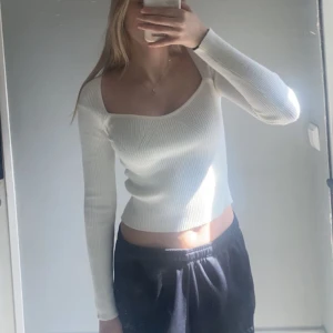 Rib top - Super fin krämvit långärmad ribb top💞 aldrig kommit till användning