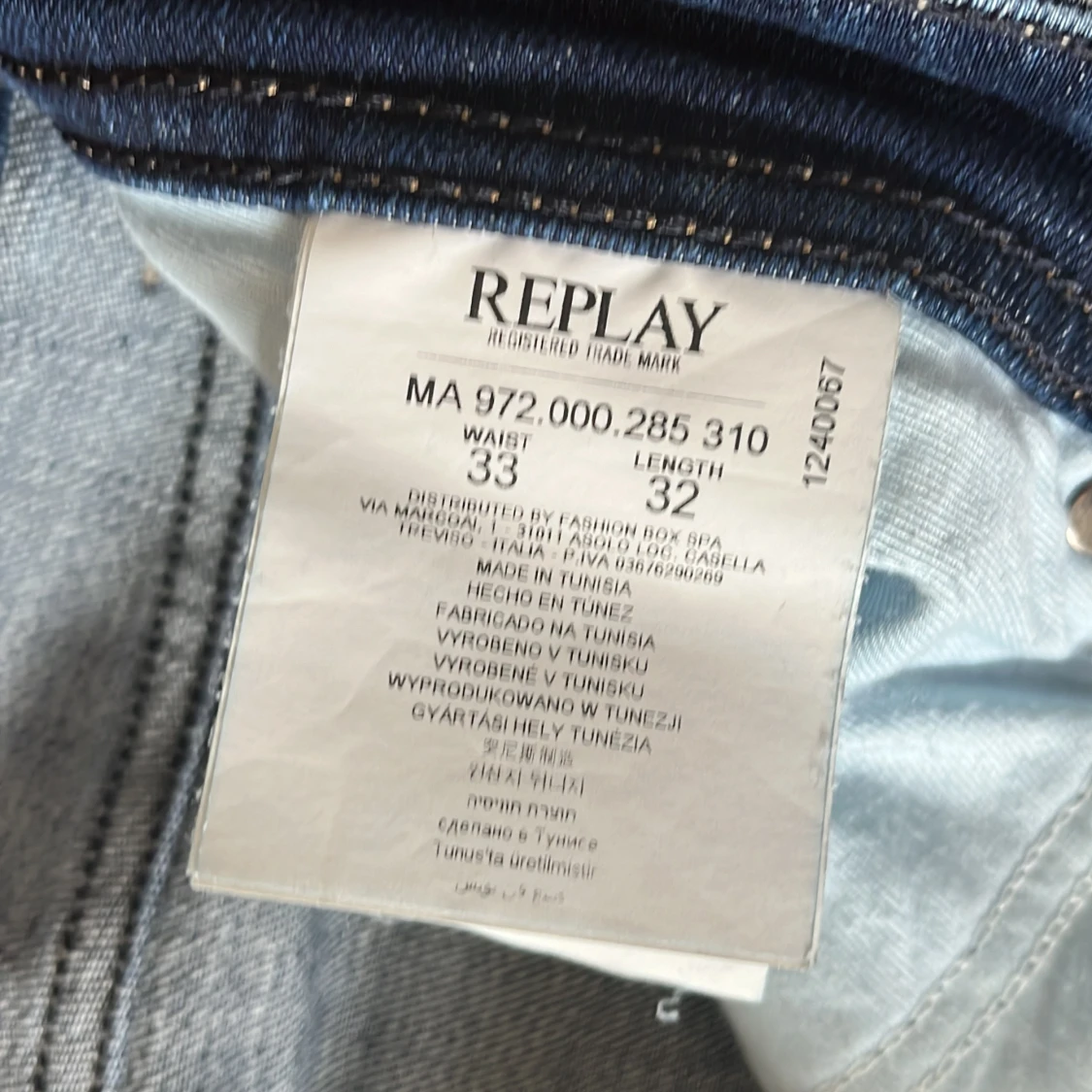 Replay jeans W:33 L:32 - 90