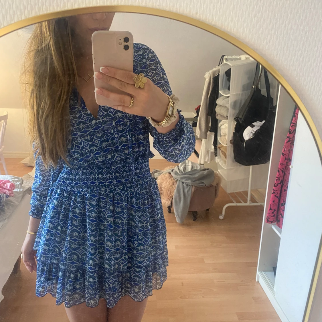 Mönstrad zara klänning