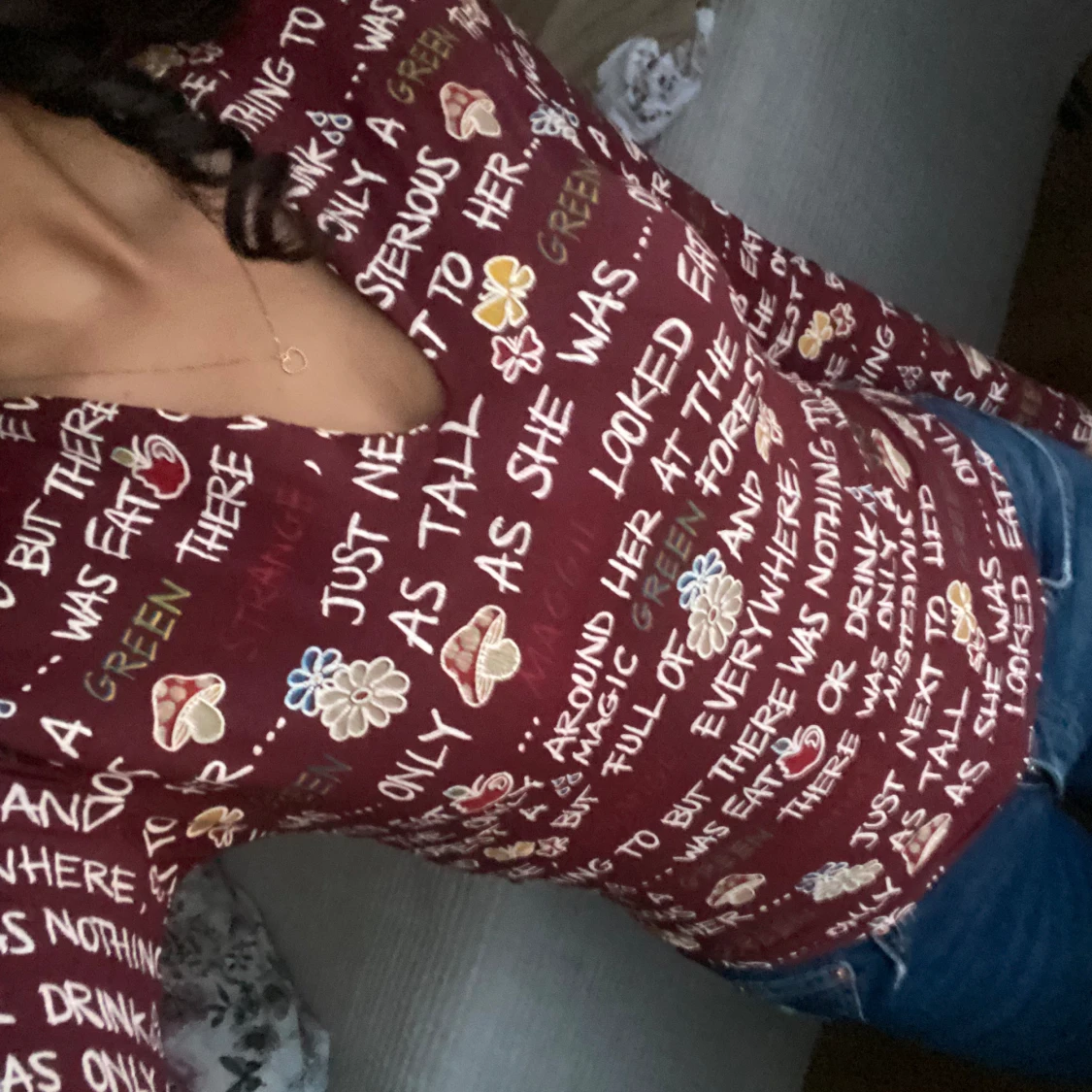 Låmgärmad topp - 90