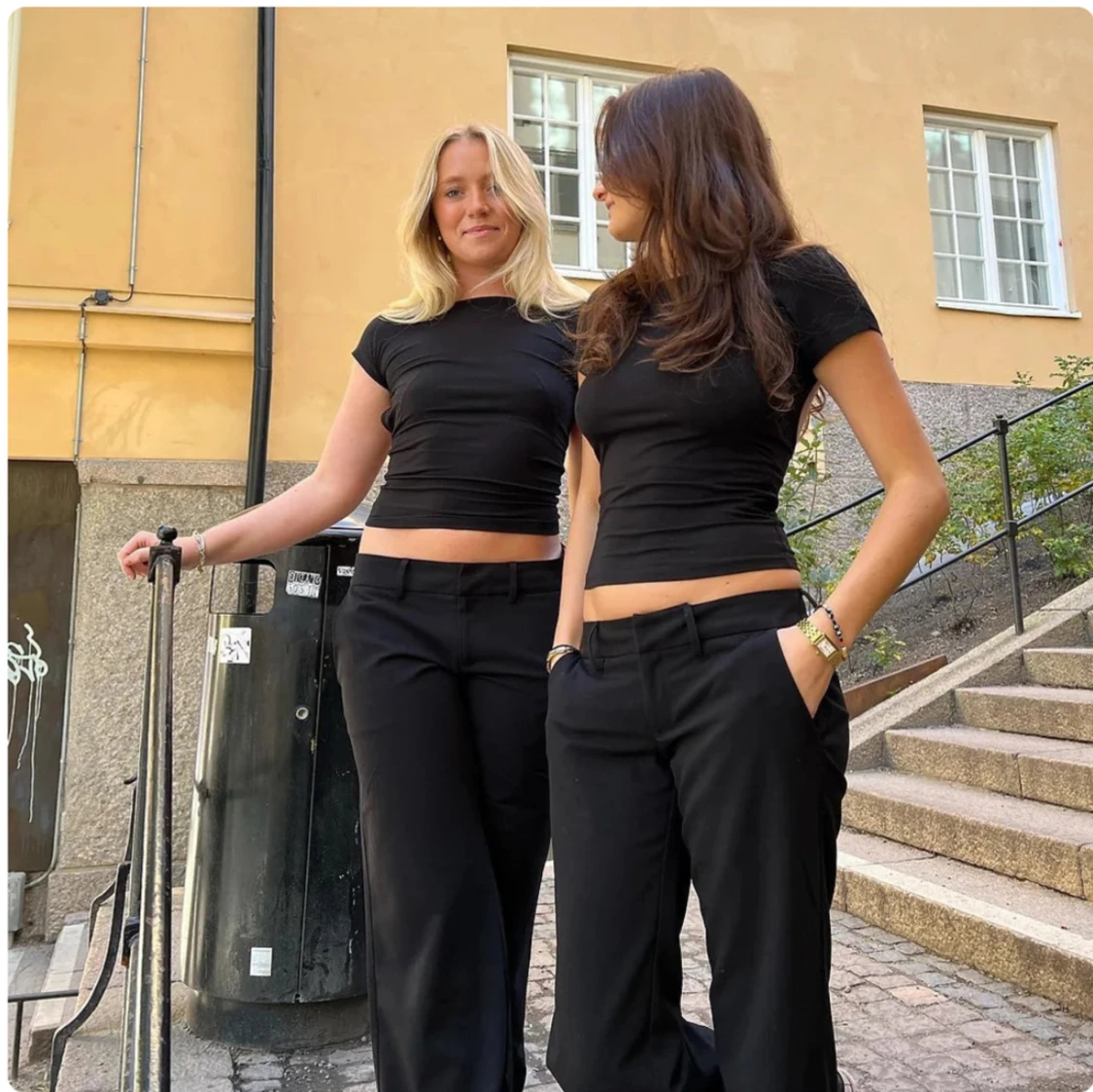 Lågmidjade kostymbyxor  - 90