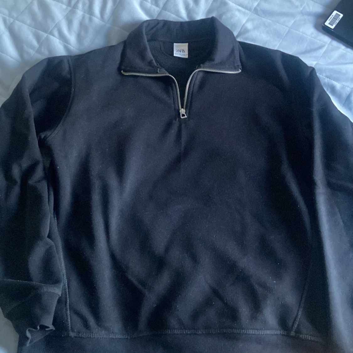 Svart halfzip från zara