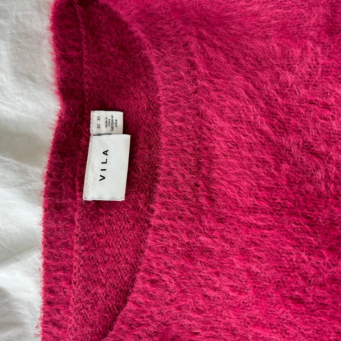 Vinröd stickad tröja - 91