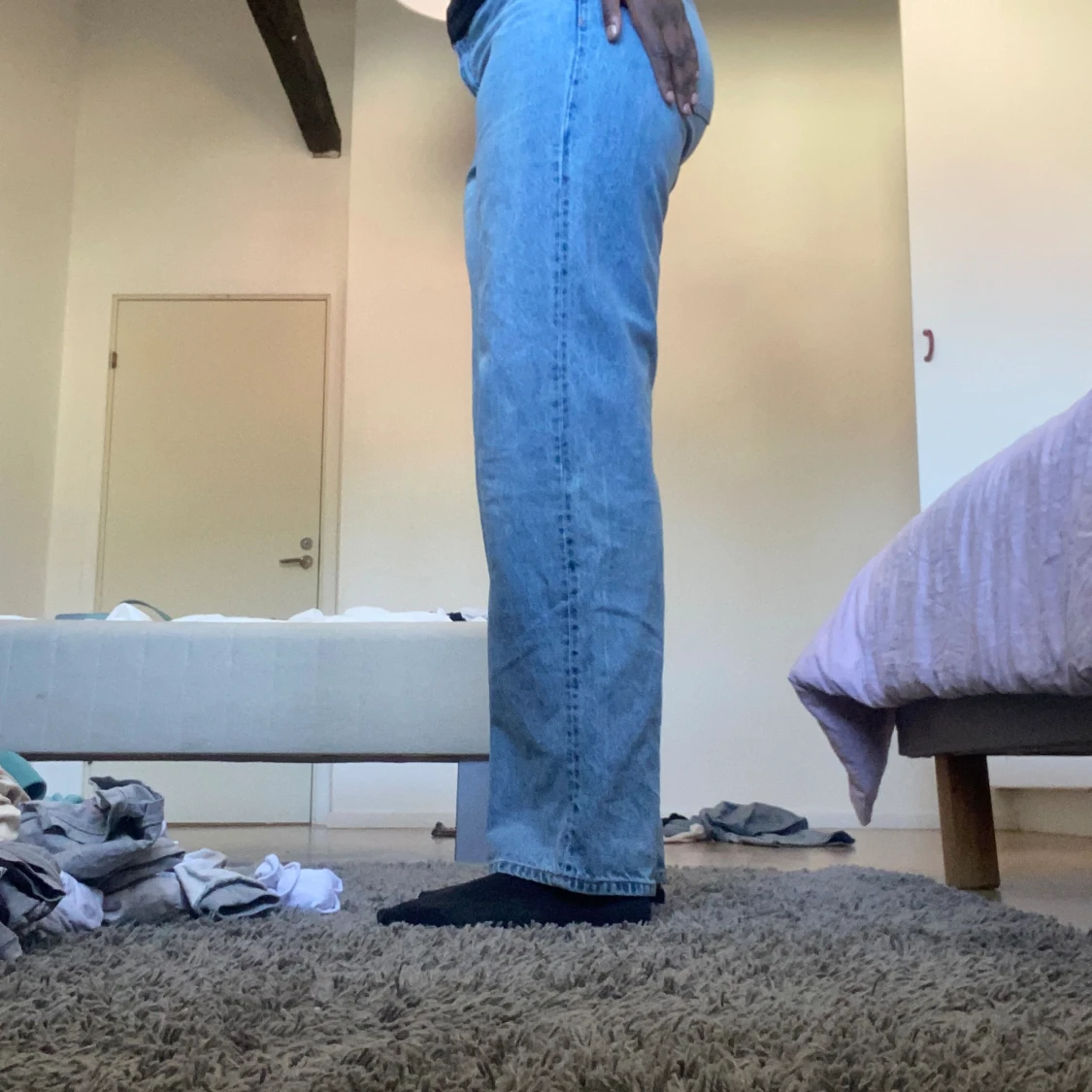 Ljusblåa jeans  - 90