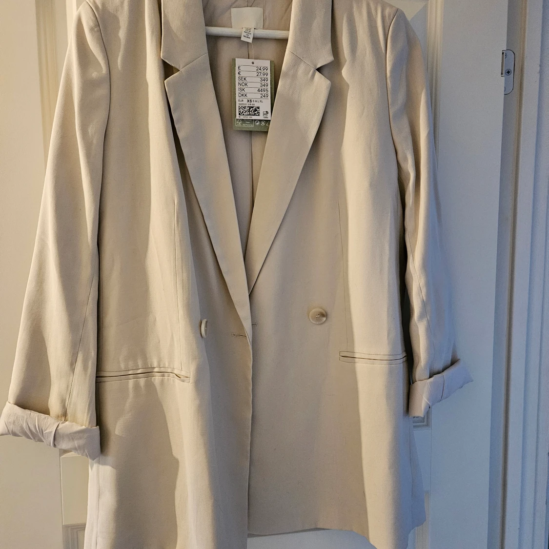 Beige oversize kavaj