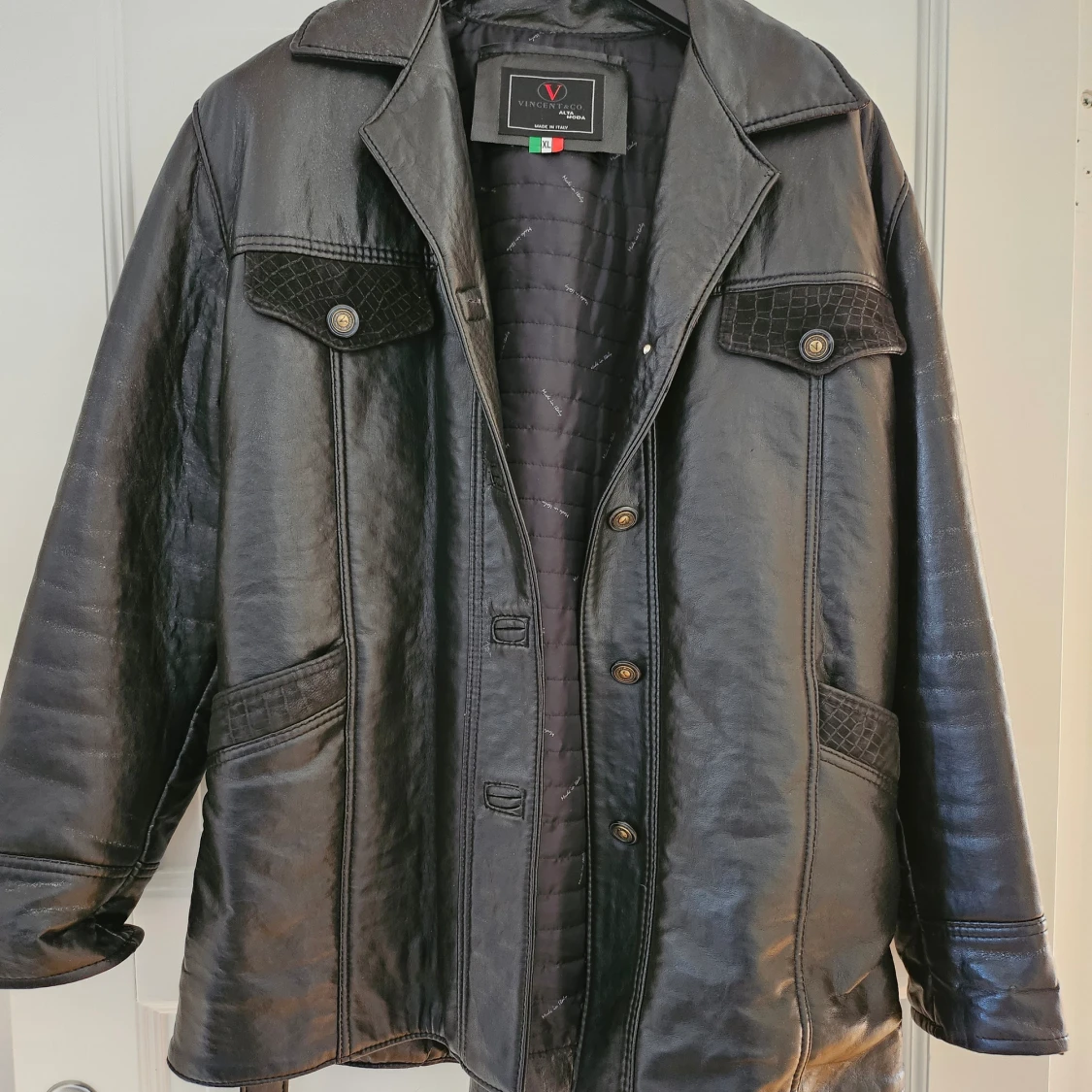 Vincent & Co Alta Moda Leather Jacket