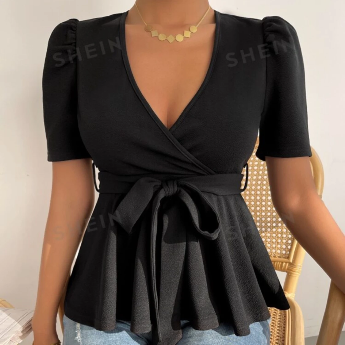 Svart blus 
