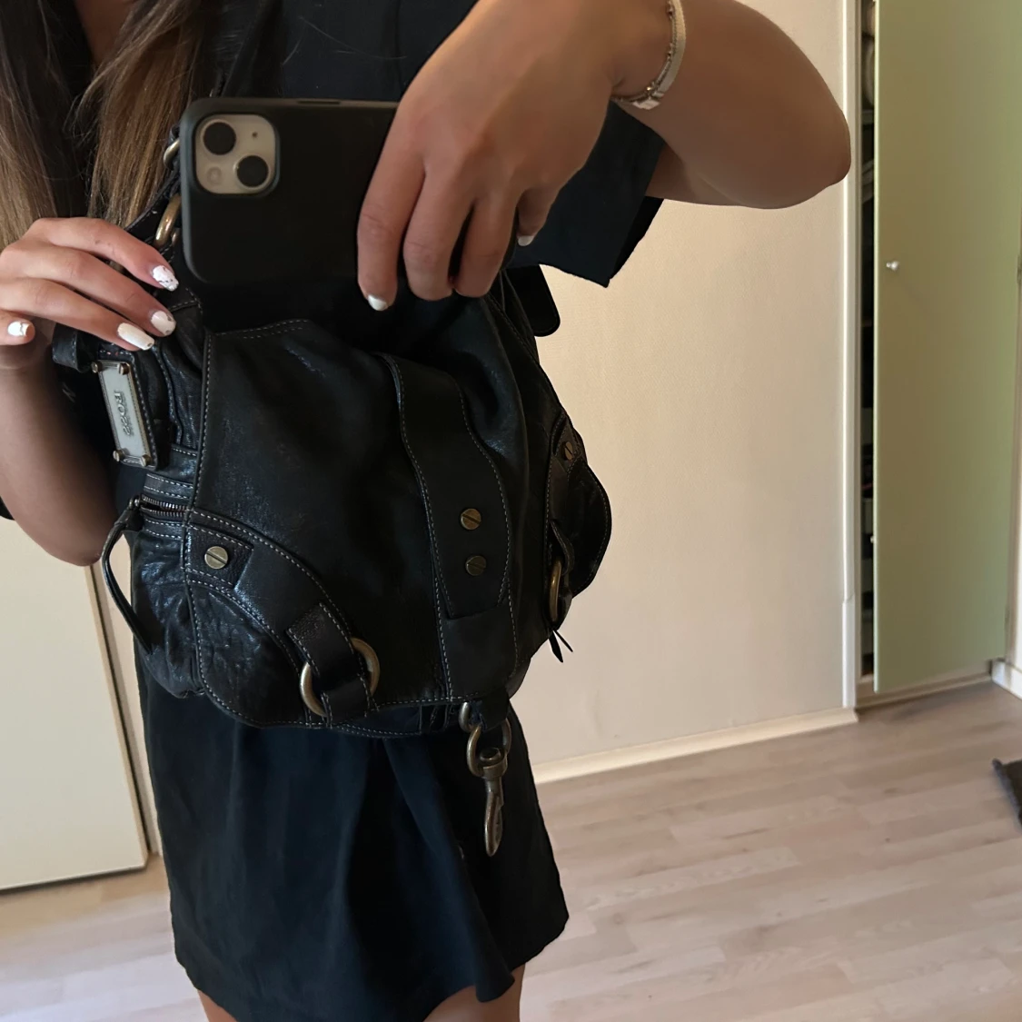 Vintage axelväska Hugo Boss - 90