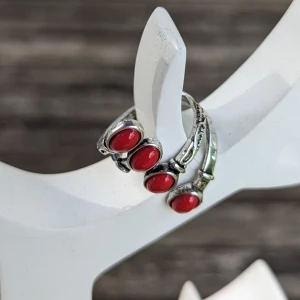 Vintage anpassad Justerbar Öppen Ring/NY/koppar, röd - skickar mellan 1-3 dagar efter beställning 