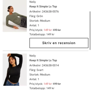 Säljer båda tröjorna på bilden - Båda tröjorna är i storlek M. Tyvärr för små för mig(sitter som S), säljer en för 30 eller båds för 50kr Används några gånger om