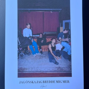Hov1 poster ”brydde mig mer” - Storlek A4 50kr+frakt  Obs små små sträck som går rakt över va så när jag hämta dom på tryckeriet så inget jag kan göra åt 