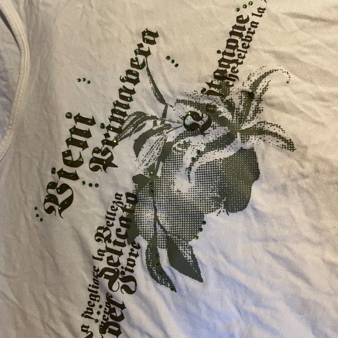 t-shirt med rhinestones  - 91