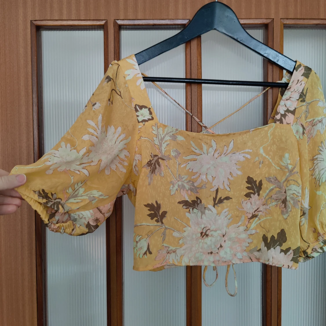 Mönstrad crop top - 90