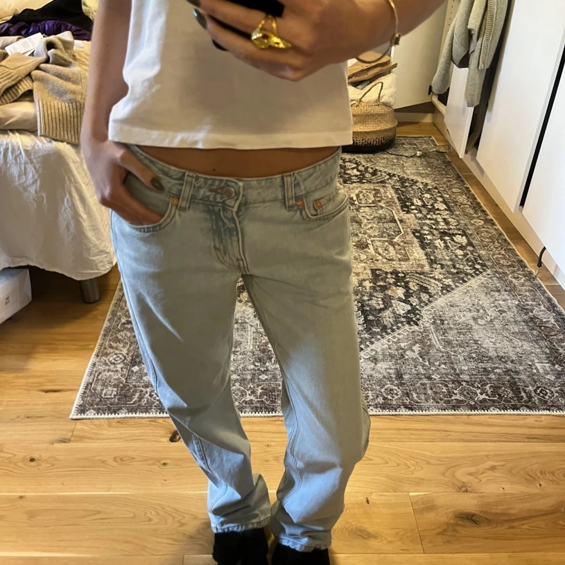 Lågmidjade jeans - 90