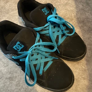 Blåa dc skor - Säljer dessa skor då jag aldrig använder dom, dom är nyskick använda av mig ca 2 gånger. Dom är storlek 38 1/2. Kom privat för fler bilder eller frågor, pris kan diskuteras!💗