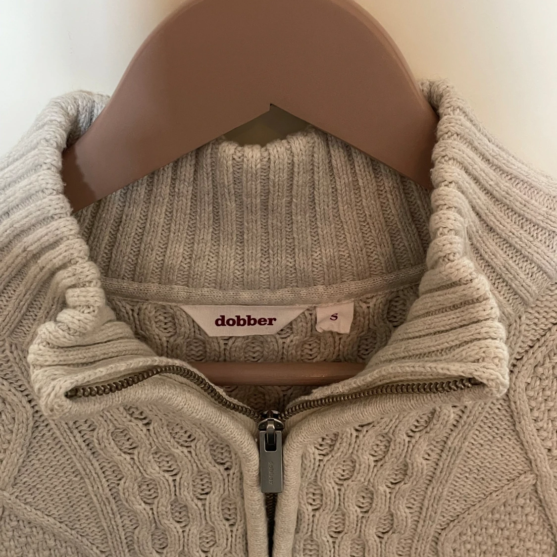 Stickad half zip - 91