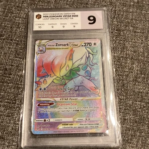 Pokémon kort HSN Zoroark VSTAR Rainbow Lost Origin Secret - Fint ovanligt graderat kort  Se fler annonser 