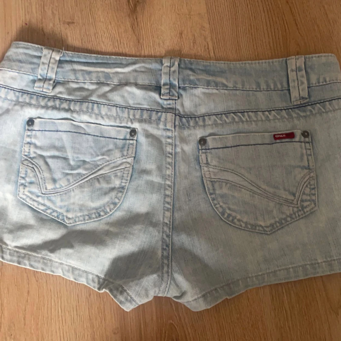 Lågmidjade jeans shorts - 90