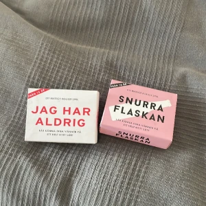 Sällskapsspel med kompisar - Säljer två sällskapsspel som man kan ha med sina kompisar. Antingen i vanliga sammanhang eller i lite festliga sammanhang. Båda kostar 15 kr styck eller så köper man båda för 30 kr🩷
