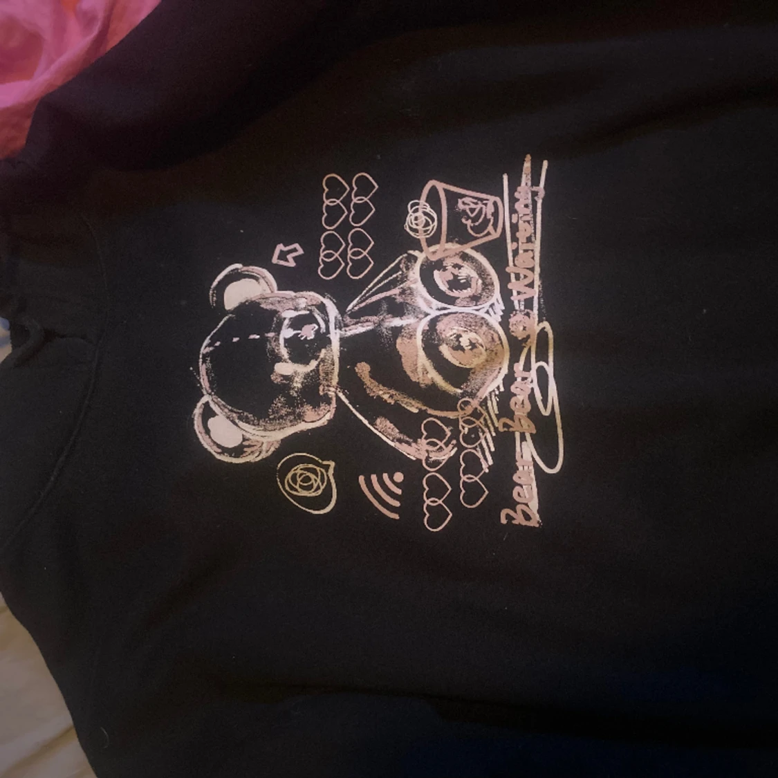 Varm hoodie med Teddy Björn på den - 90