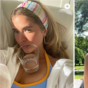 Rainbow headband från Djerf Avenue - Rainbow Headband från Djerf Avenue 🌈 Superfint hårband som är stretchigt och av mycket bra kvalitet 🧚‍♀️Hårbandet ramlar inte av då den har en flexibel resår backtil 🪡 Utmärkt skick 🫶🏻Nypris: 399 kr