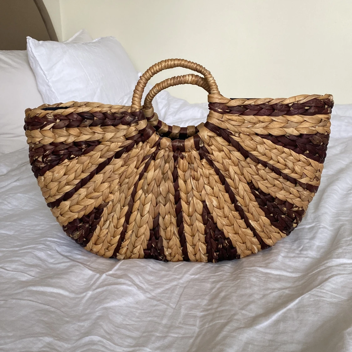 Flätad strandväska - 90