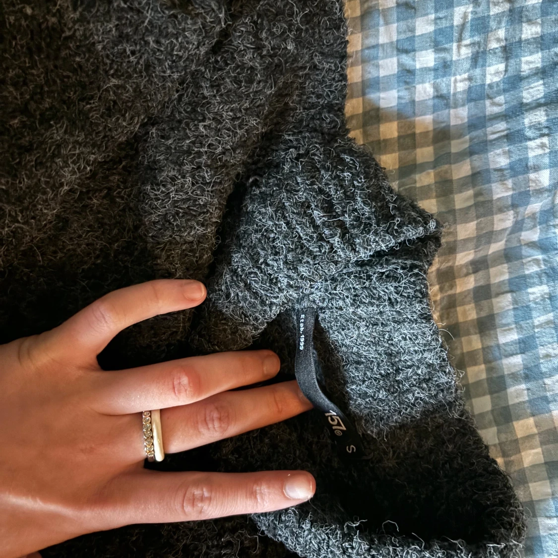  grå stickad tröja ❣️ - 91