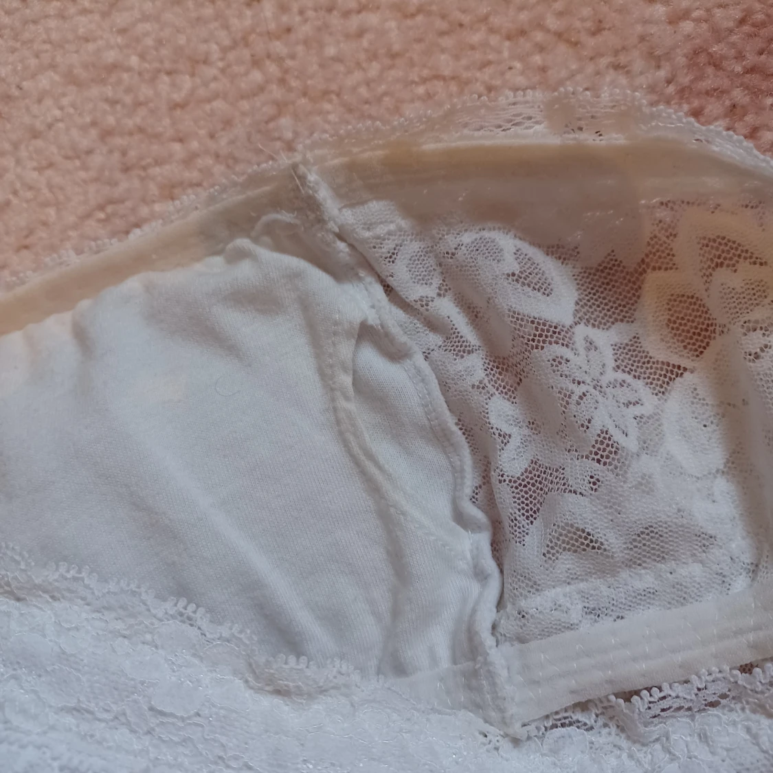 Strapless vit spets bh med urtagbara pads - 92