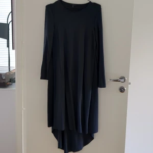 Dark blue dress  - Perfect for parties, casual, and daily wear. The dress is 113 cm long (I am 155 cm) with a stylish design featuring sheer sleeves and hem. Two convenient side pockets and is made of comfortable cotton. The front and back have different length. 