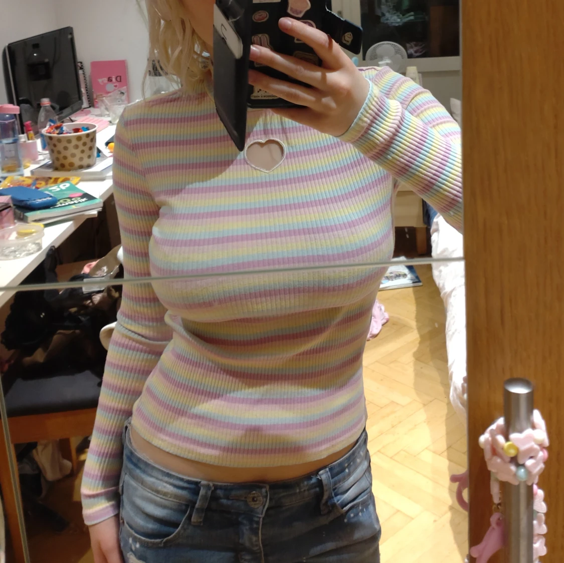 Gullig långärmad tröja