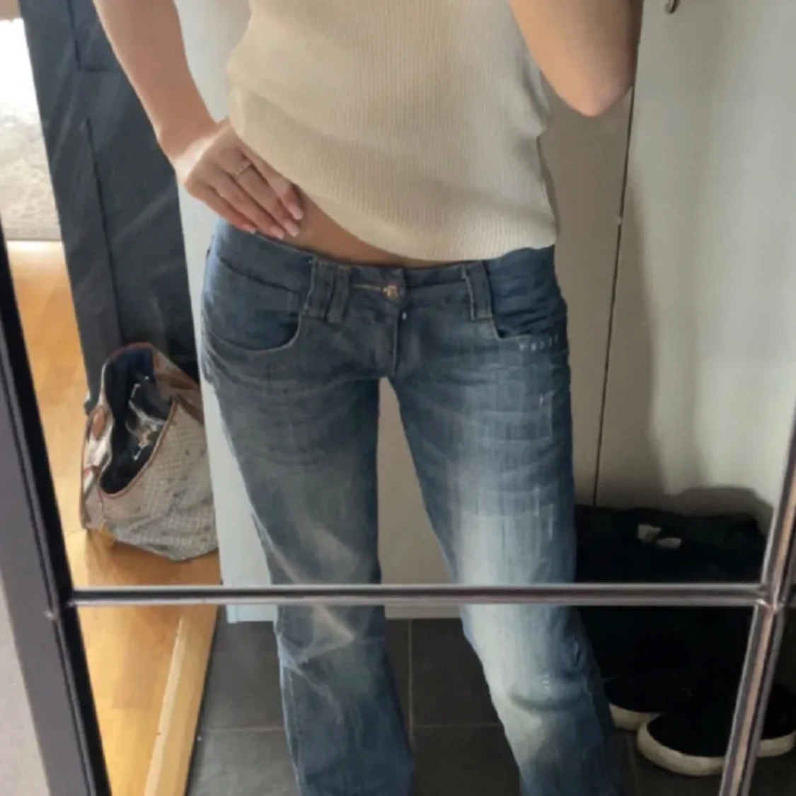 Lågmidjade jeans - 90