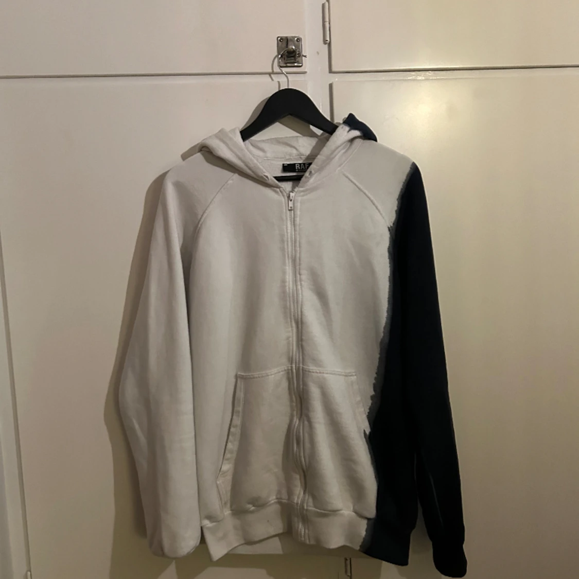 Raf simons split dye hoodie 