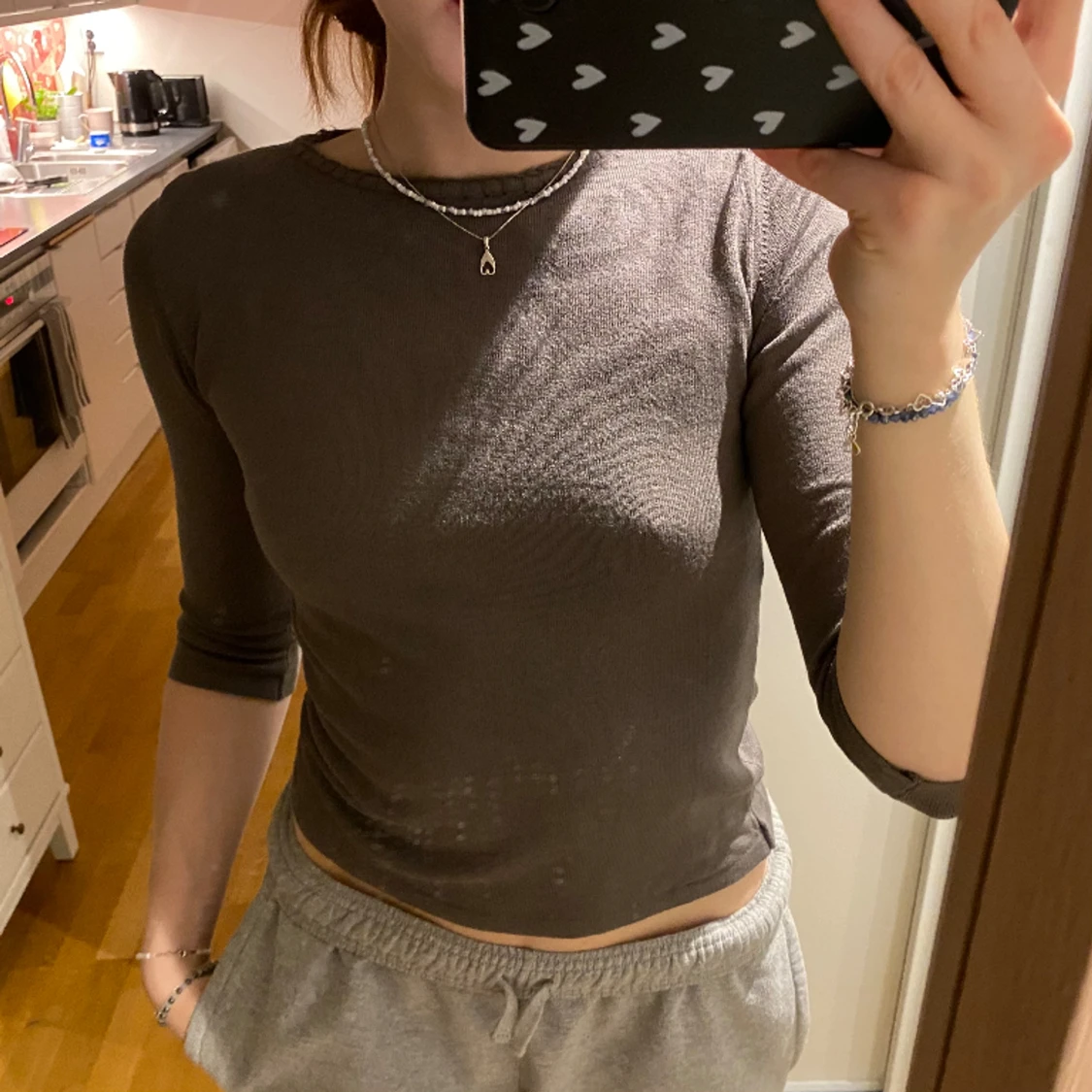 Trekvartsärm tröja - 90