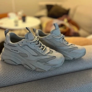 Steve madden sneakers  - Snygga chunky sneakers från Steve madden i en grå/beige färg. Köpta här men tyckte inte om modellen tyvärr. Teckna på användning med i allmän bra skick!!