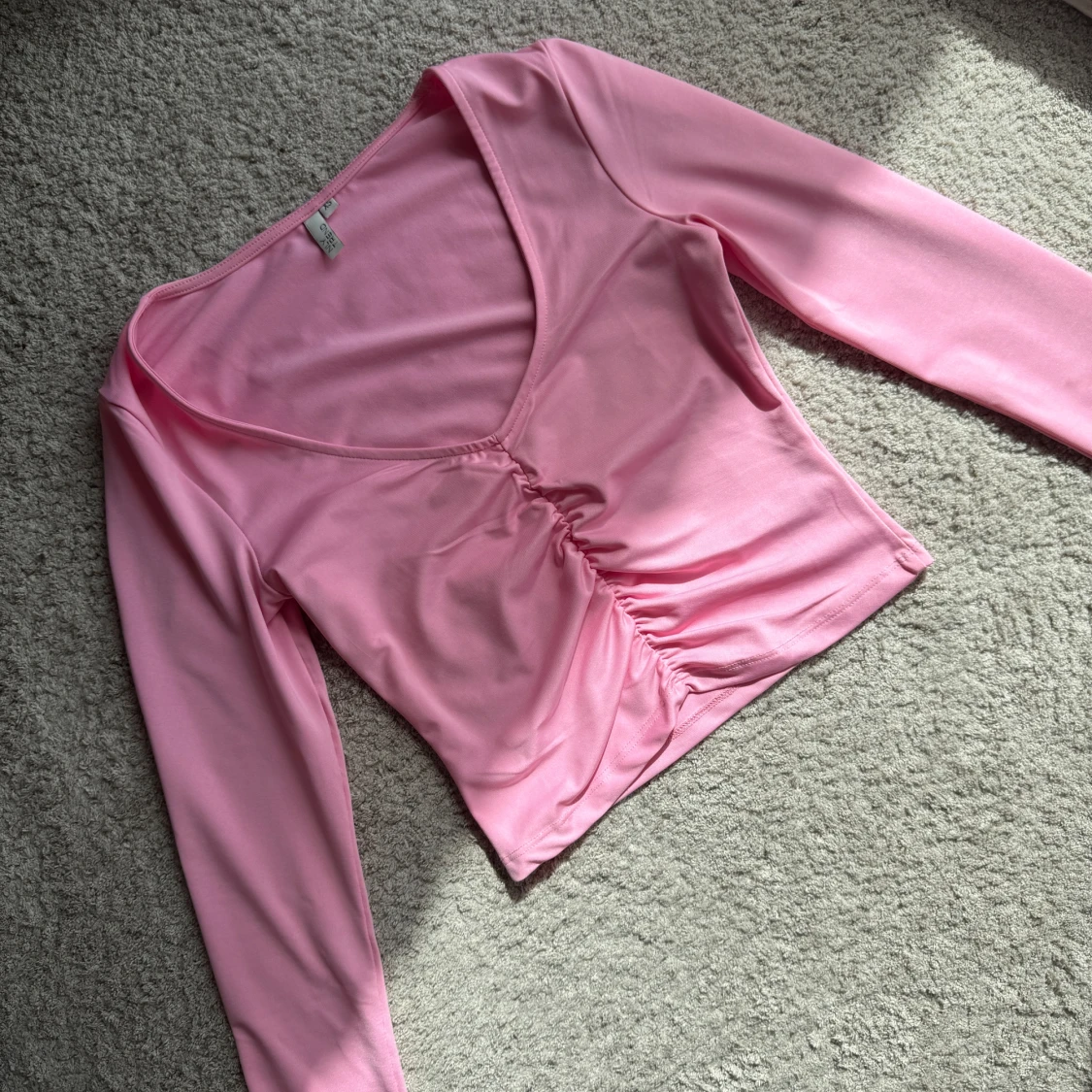 Rosa långärmad topp