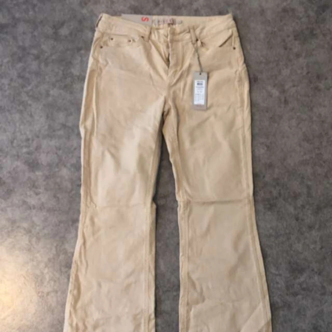 Beige flare Jeans Pieces