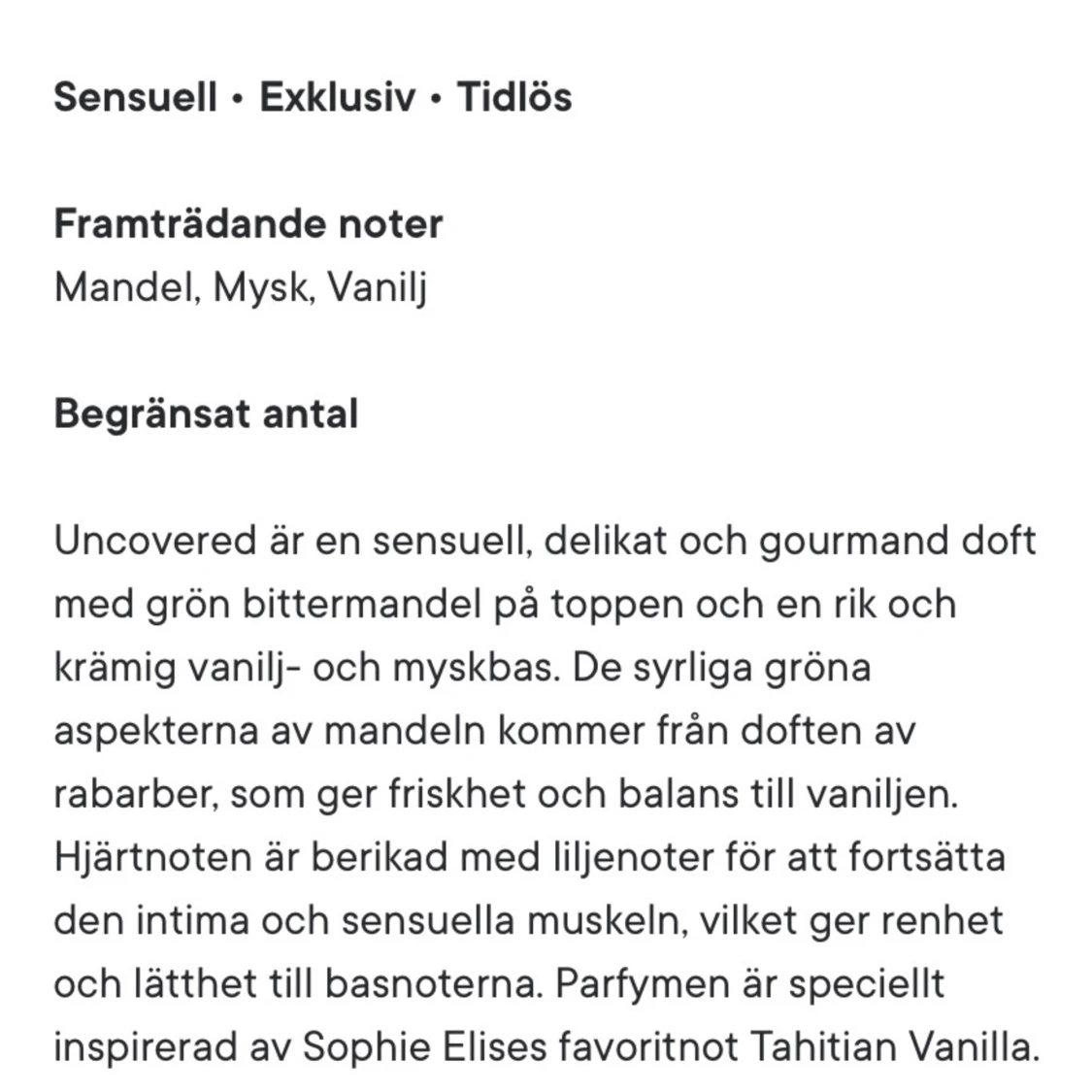 Glöd By Sophie Elise parfym  - 91