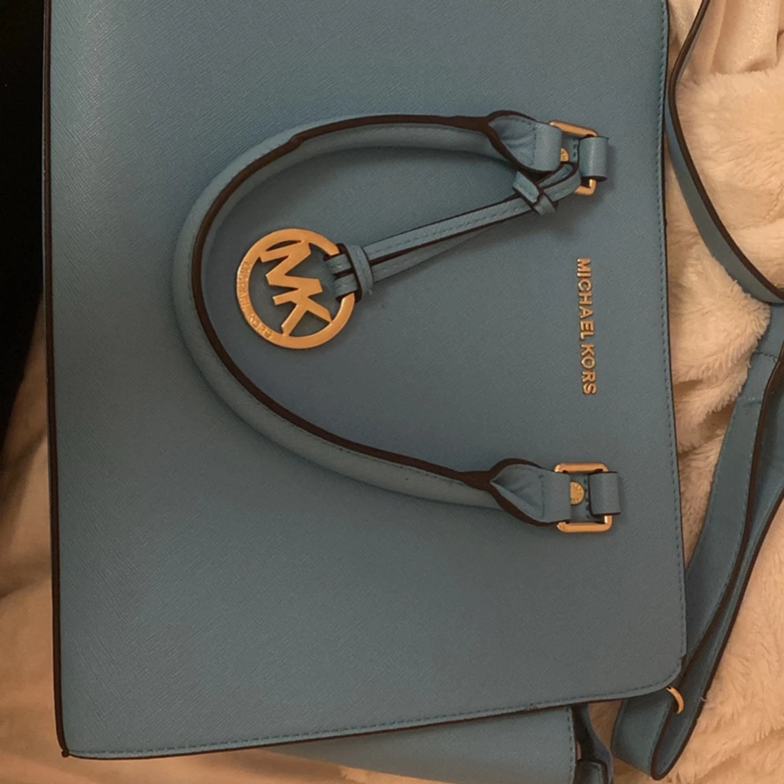 Blå handväska från Michael Kors