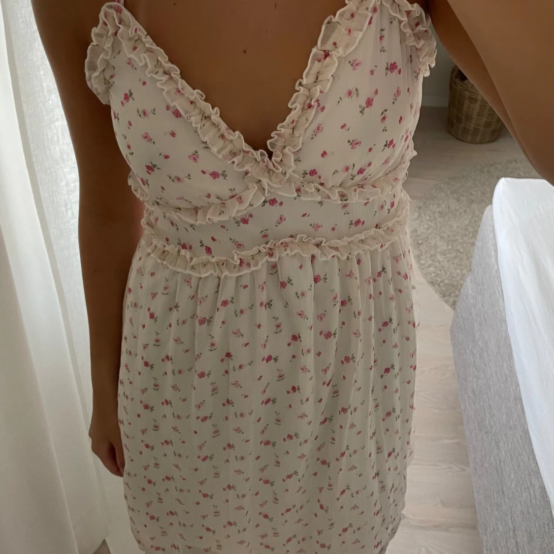 Blommig klänning - 90