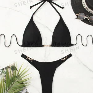 Helt ny oanvänd bikini  - Helt ny, råkade beställa en extra därför jag säljer ena, den är helt ny från SHEIN i storlek xs och helt oanvänd inte ens testad 💞